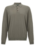 ZANONE Gray Virgin Wool Polo Shirt