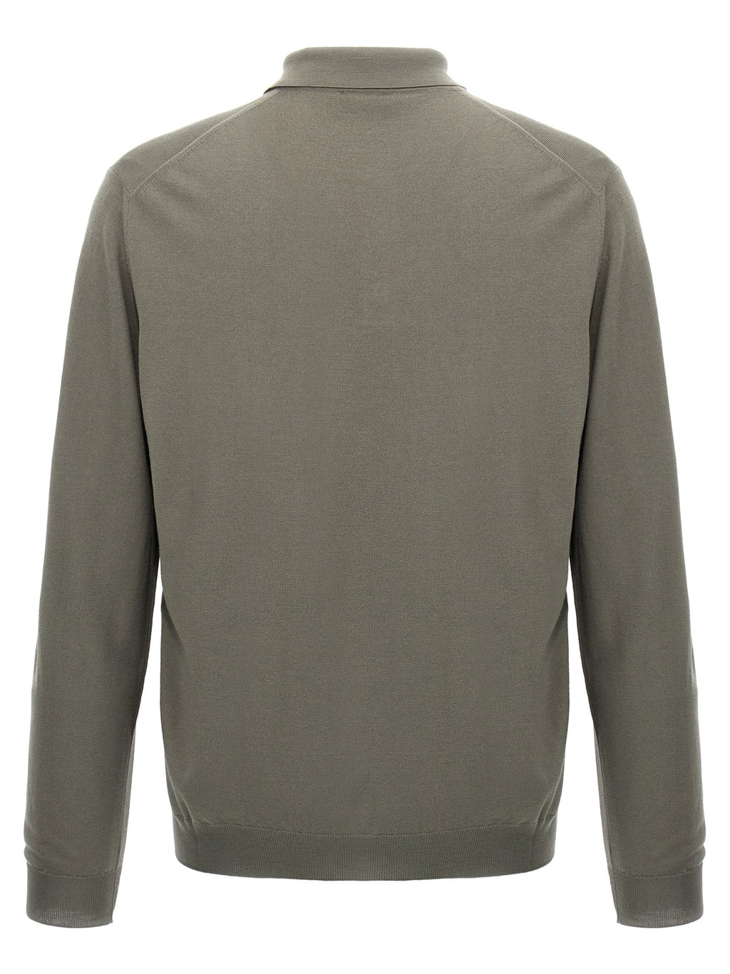 ZANONE Gray Virgin Wool Polo Shirt