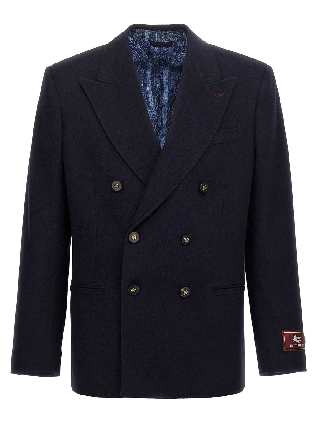 Etro Blue Cashmere Blazer