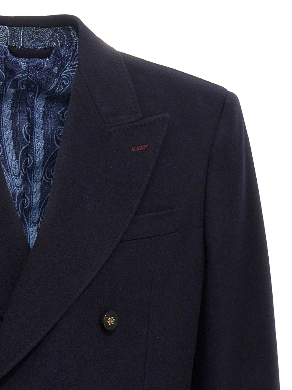 Etro Blue Cashmere Blazer