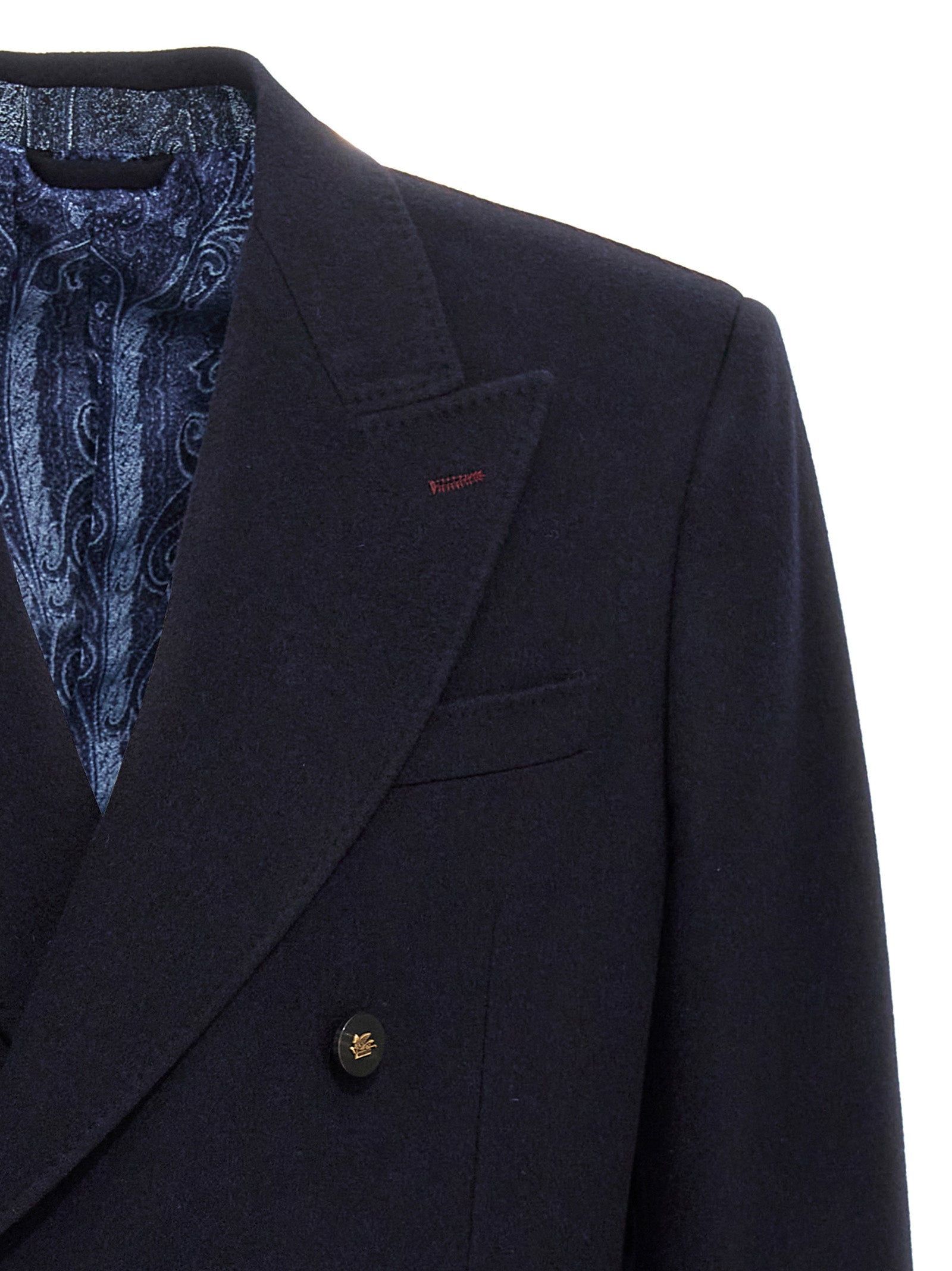 Etro Blue Cashmere Blazer