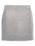 Tory Burch Gray Wool Long Skirt