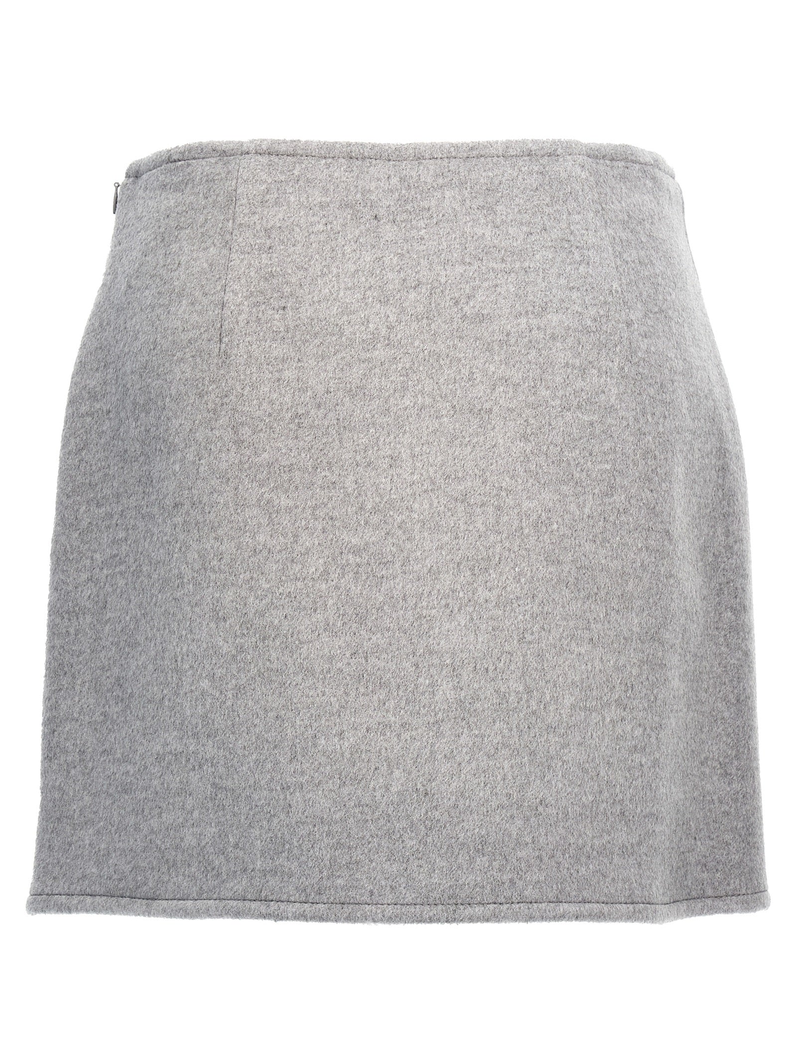 Tory Burch Gray Wool Long Skirt