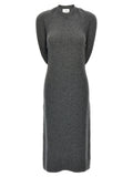 Courrèges Gray Wool Midi Dress