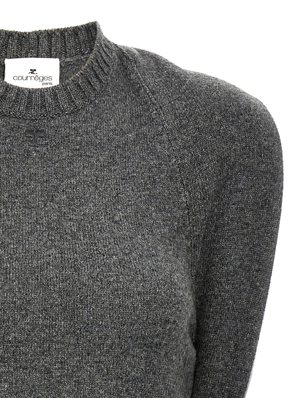 Courrèges Gray Wool Midi Dress