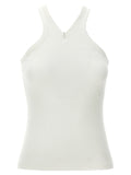 Courrèges White Cotton Tank Tops