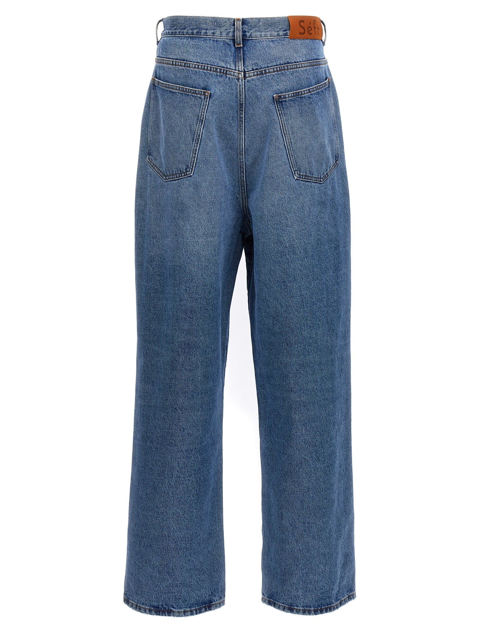 SÉFR Blue Cotton Jeans Denim