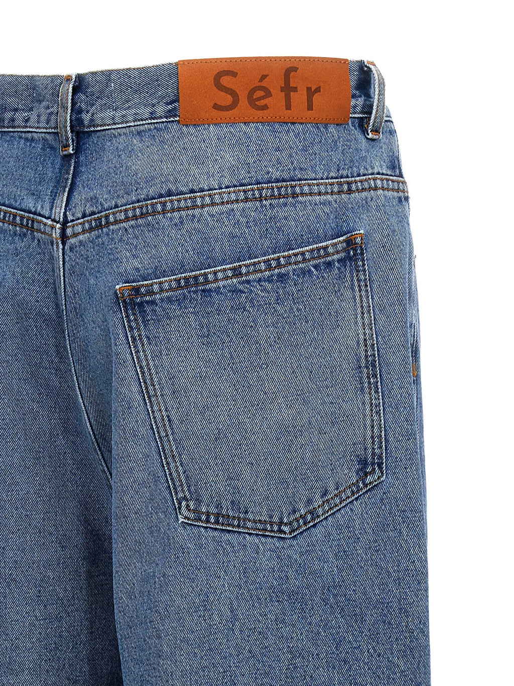 SÉFR Blue Cotton Jeans Denim