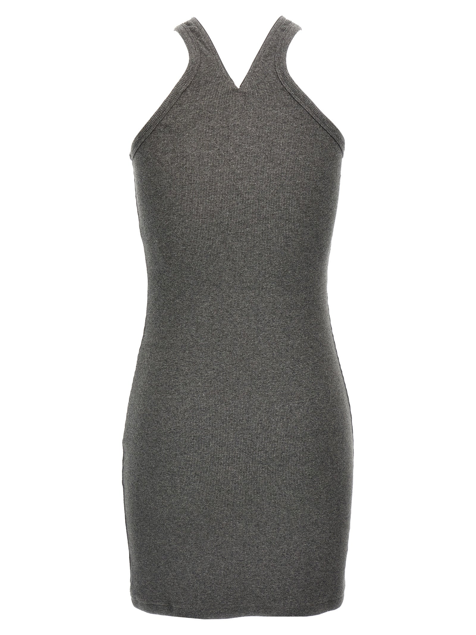Courrèges Gray Cotton Short Dress