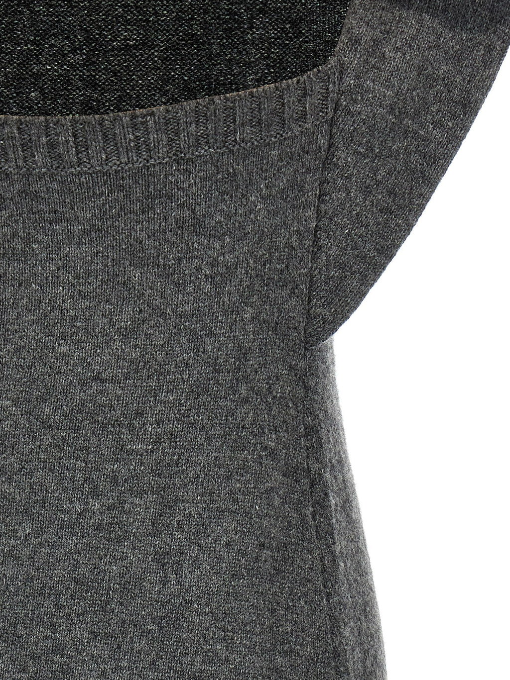 Courrèges Gray Wool Midi Dress