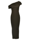 Courrèges Brown Viscose Long Dress