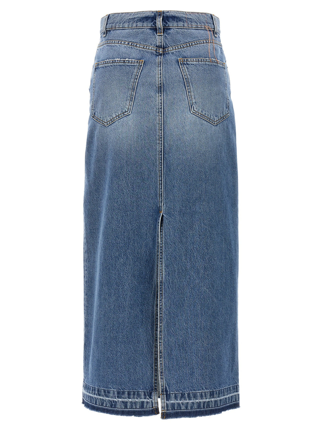 Fortela Blue Cotton Mini Skirt