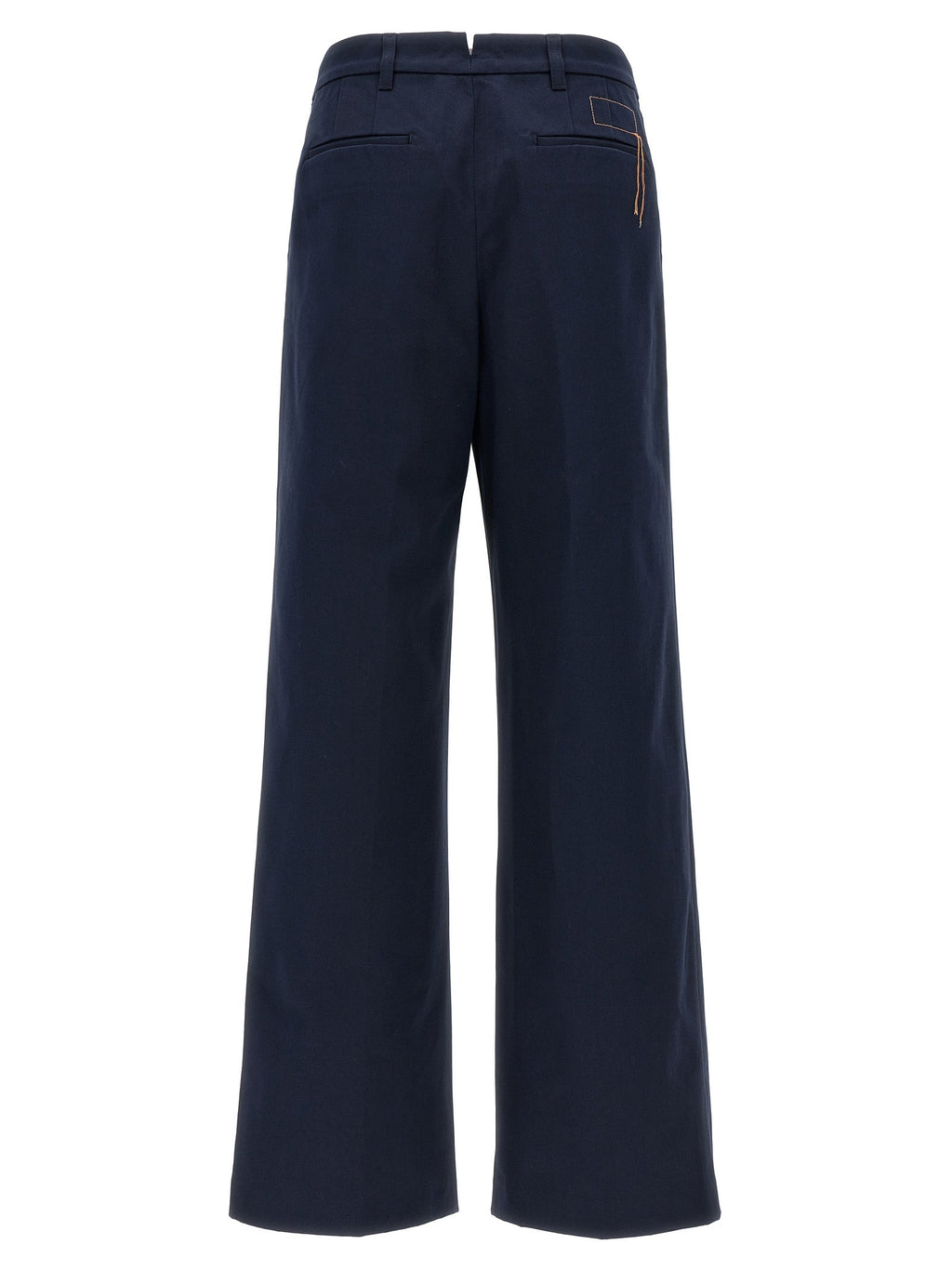 Fortela Blue Cotton Casual Pants