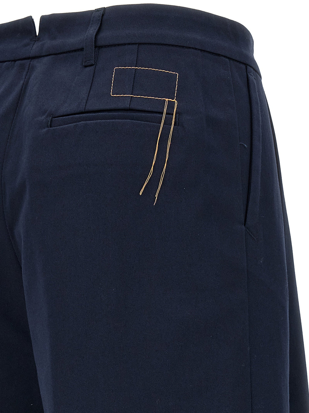 Fortela Blue Cotton Casual Pants