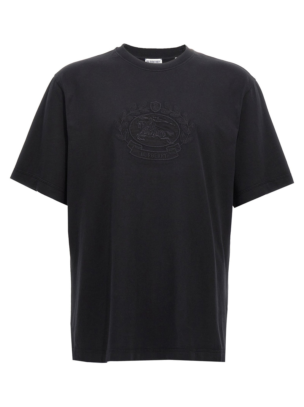 Burberry Black Cotton T-Shirt
