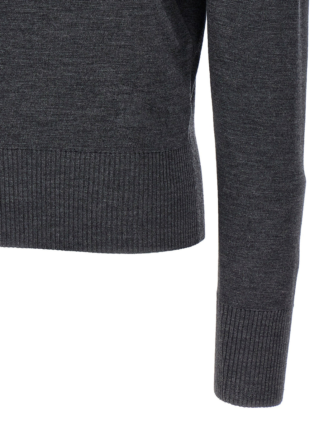 Burberry Gray Wool Cardigan