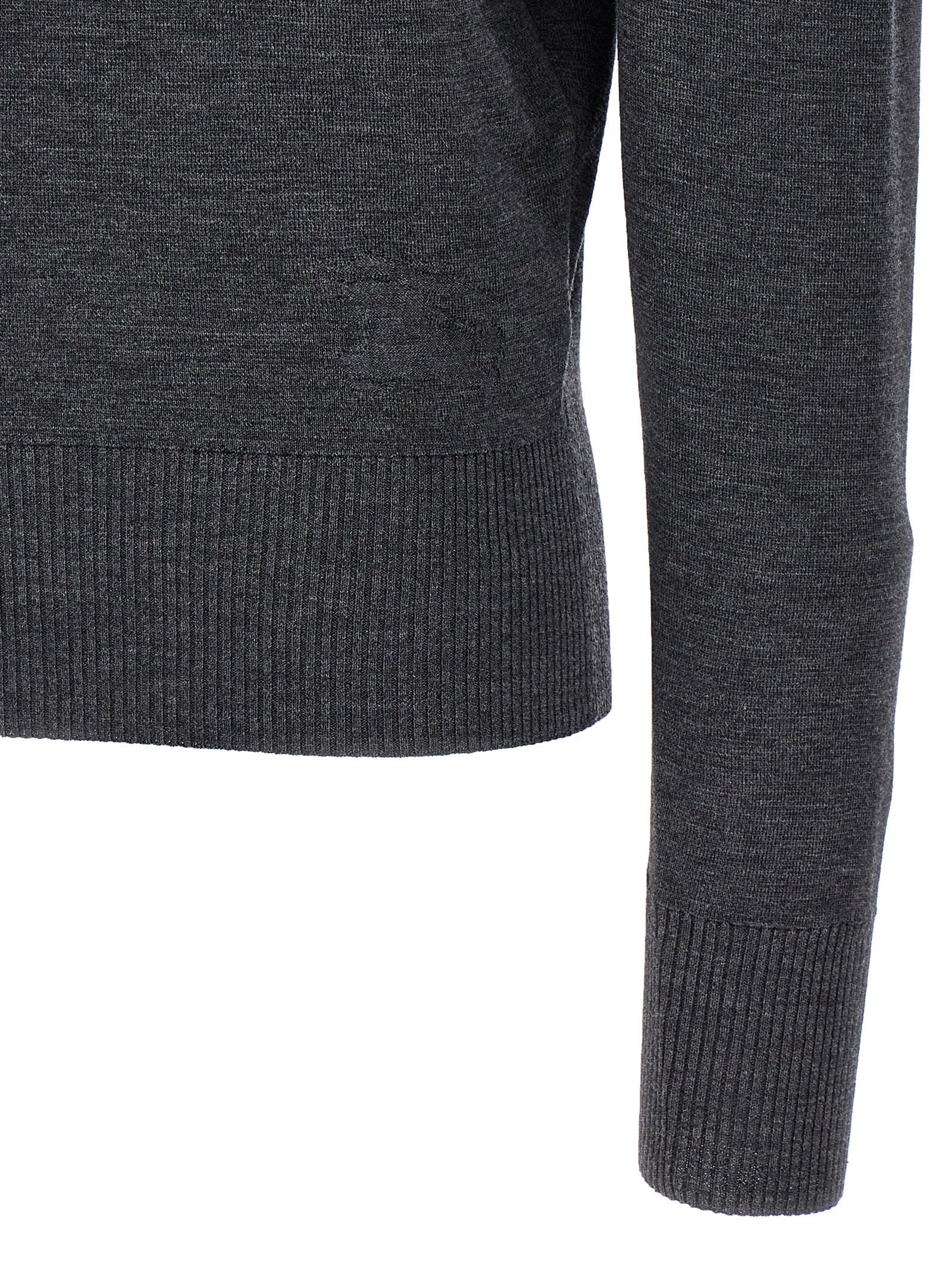 Burberry Gray Wool Cardigan