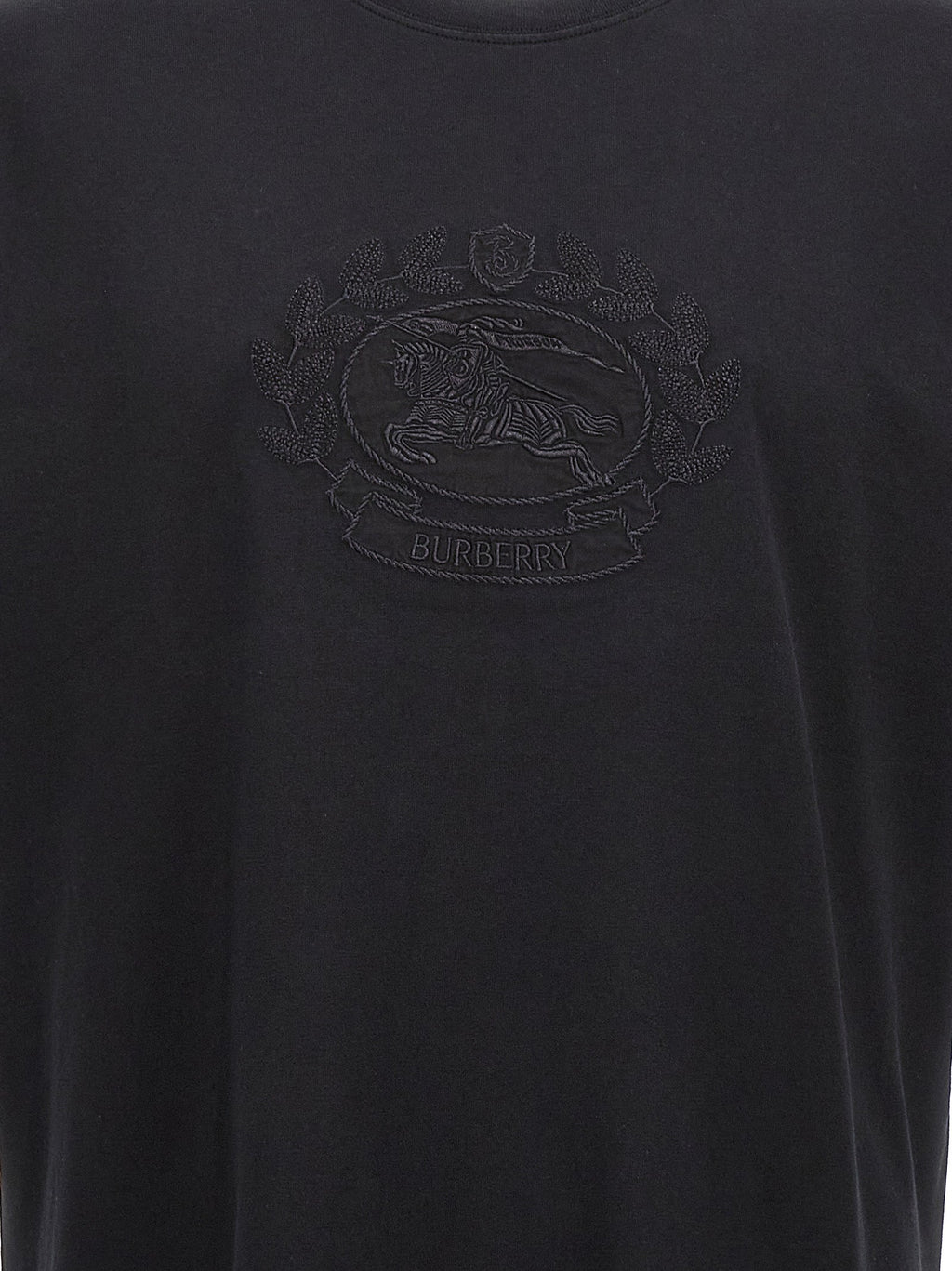 Burberry Black Cotton T-Shirt