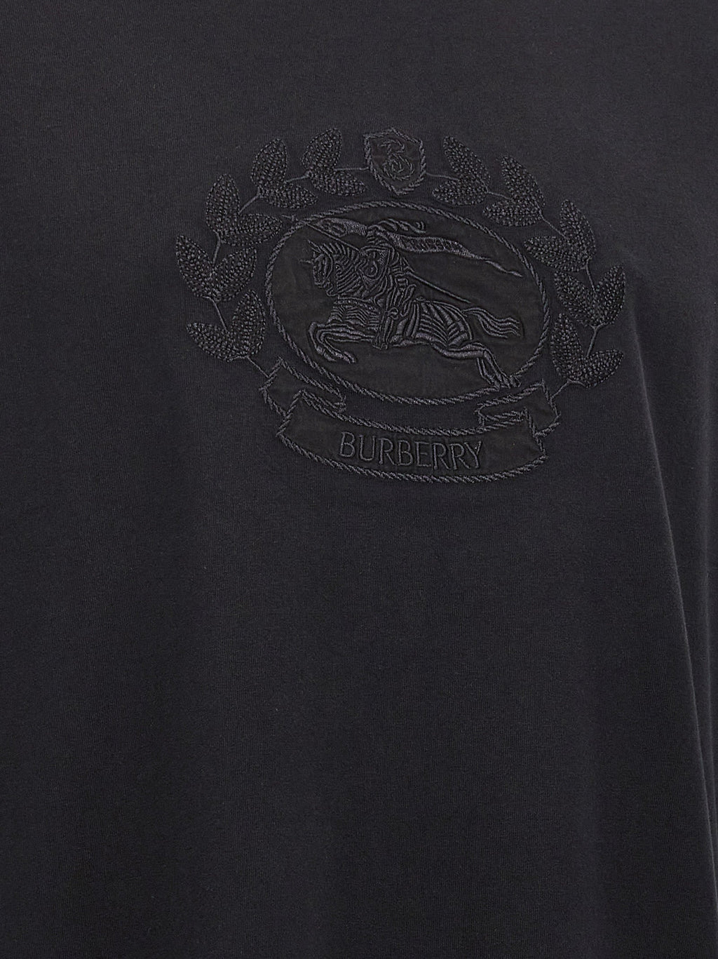 Burberry Black Cotton T-Shirt