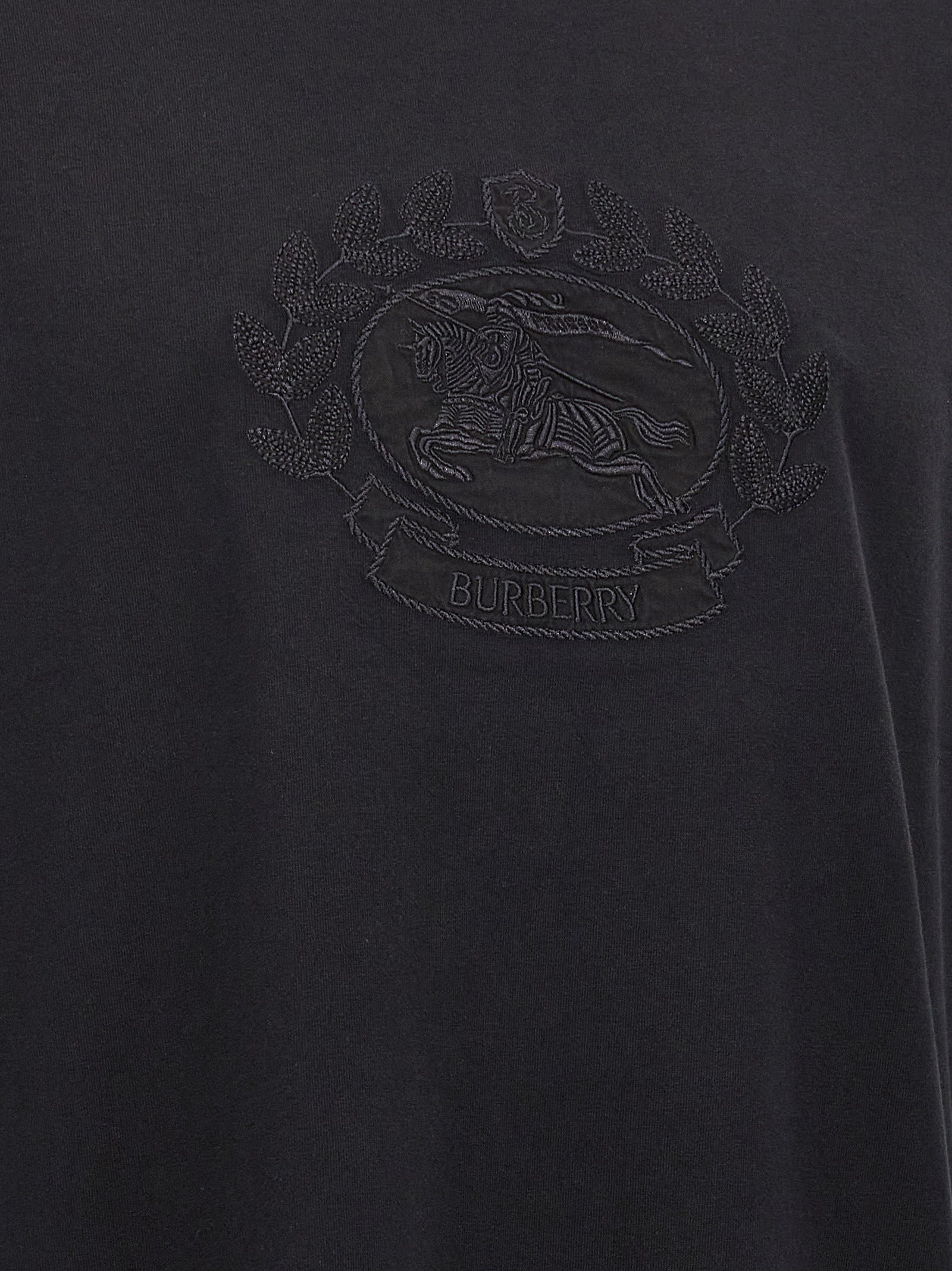 Burberry Black Cotton T-Shirt