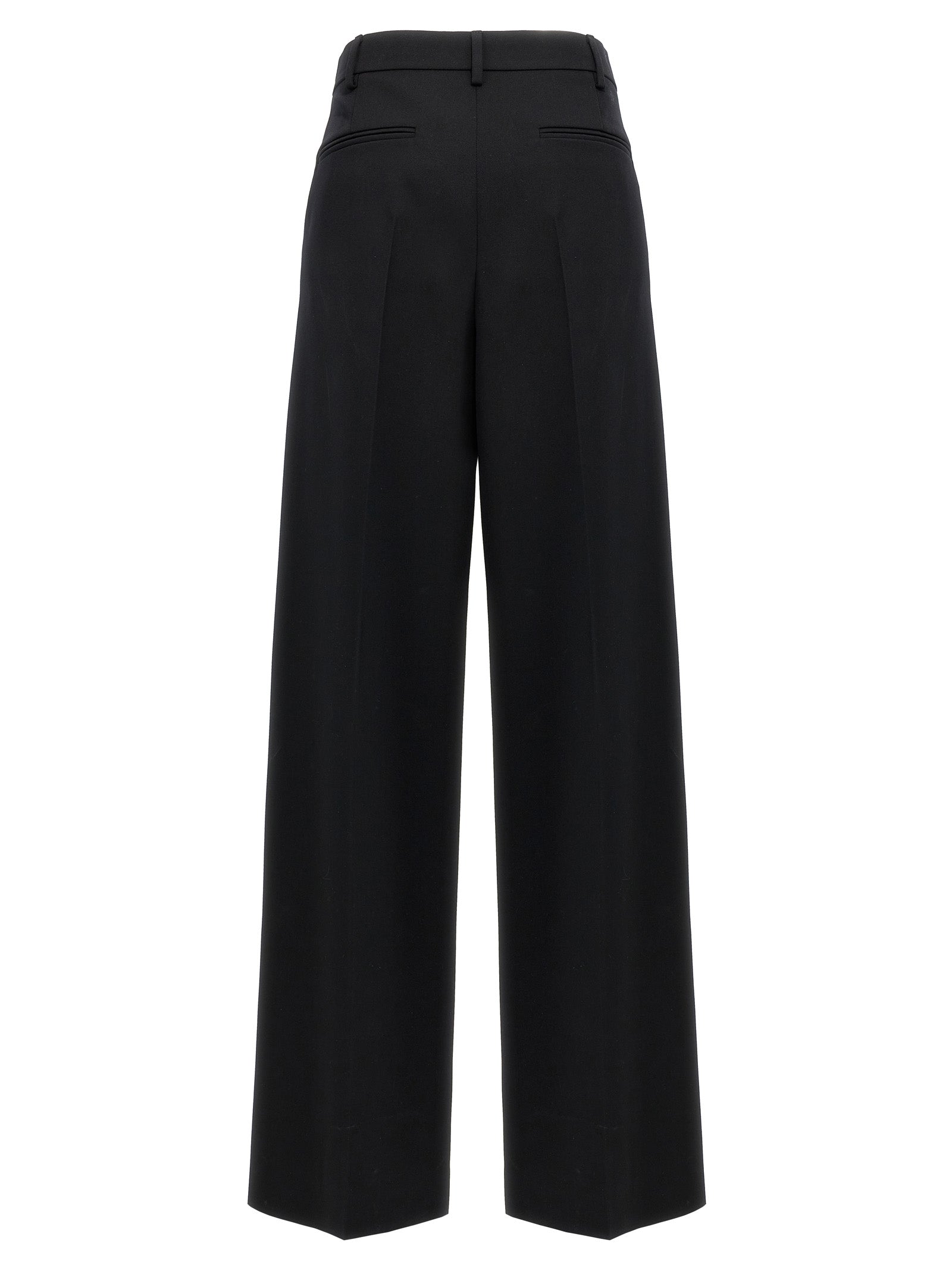Valentino Garavani Black Virgin Wool Dress Pants