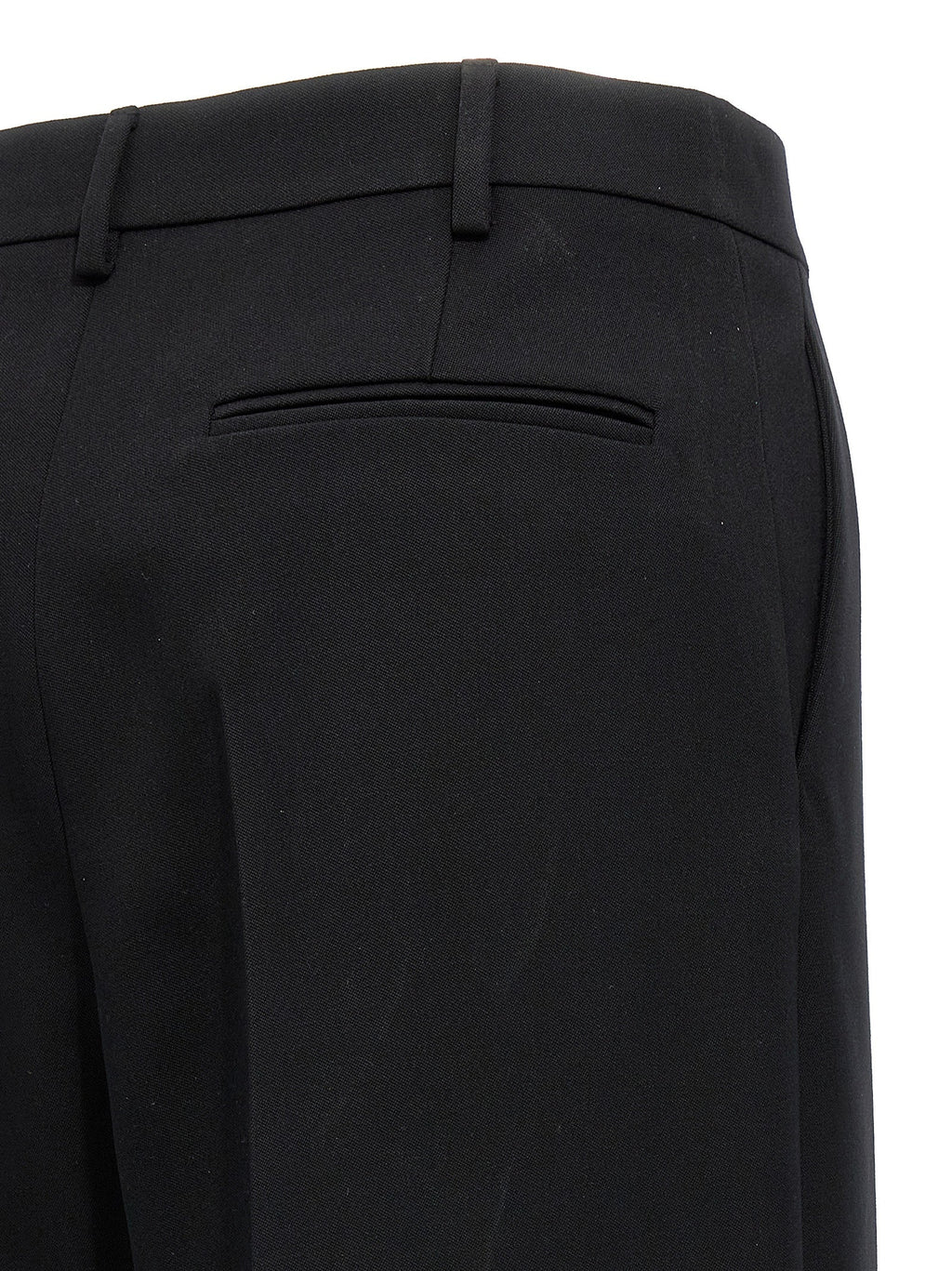 Valentino Garavani Black Virgin Wool Dress Pants