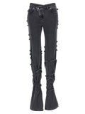 Alexander McQueen Black Cotton Flared Jeans