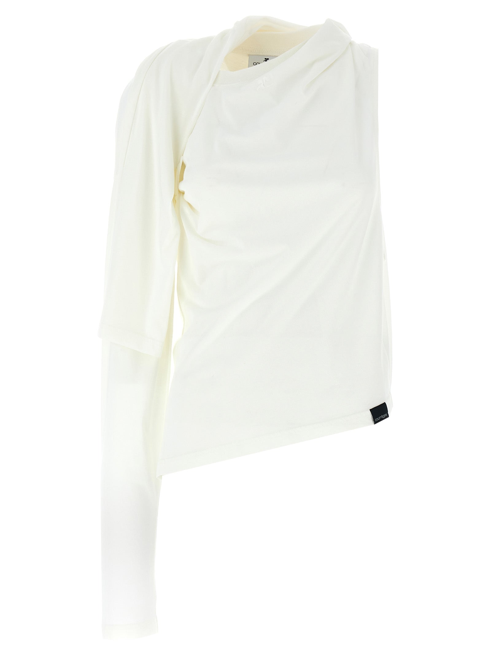 Courrèges White Cotton Long Sleeve T-Shirt