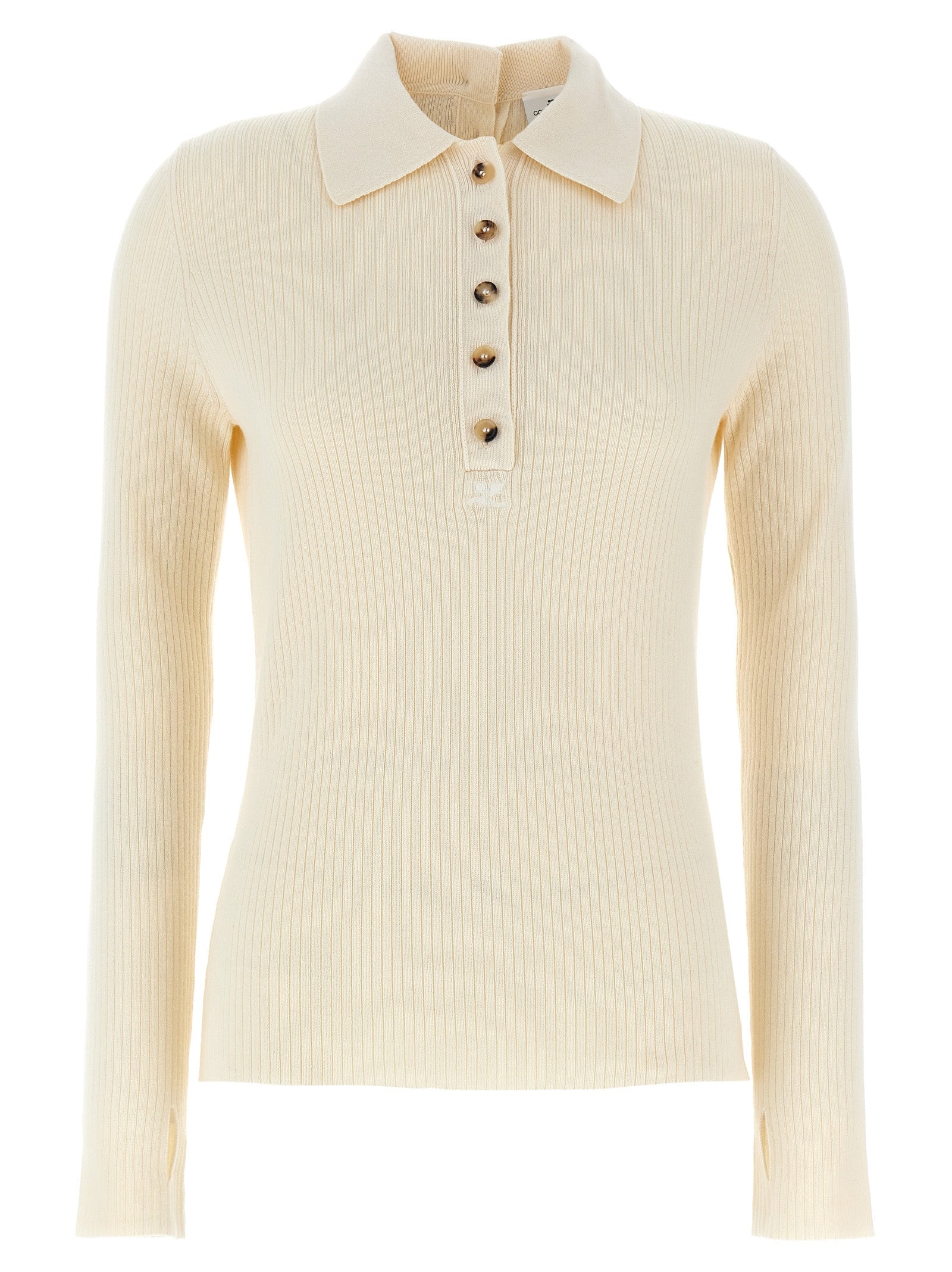 Courrèges White Cotton Cardigan