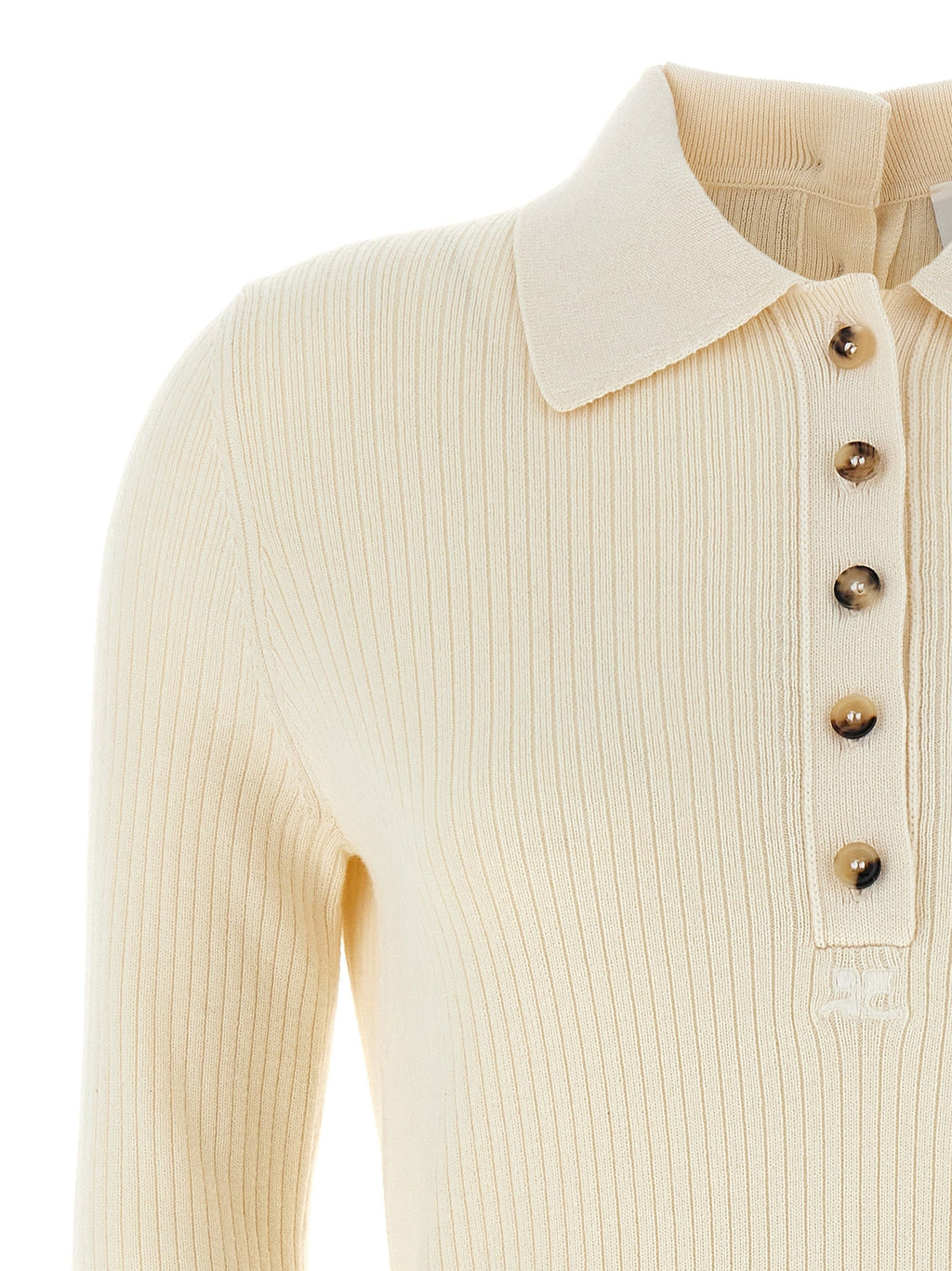 Courrèges White Cotton Cardigan