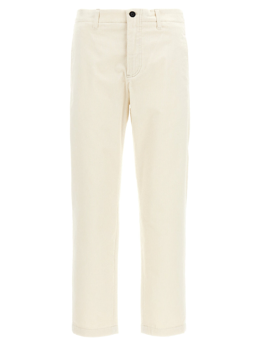 Department 5 White Cotton Casual Pants