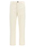 Department 5 White Cotton Casual Pants