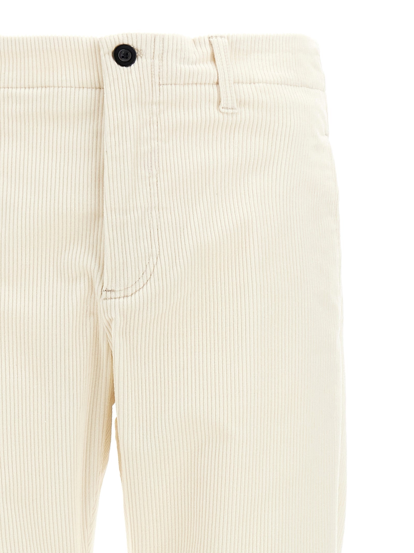 Department 5 White Cotton Casual Pants