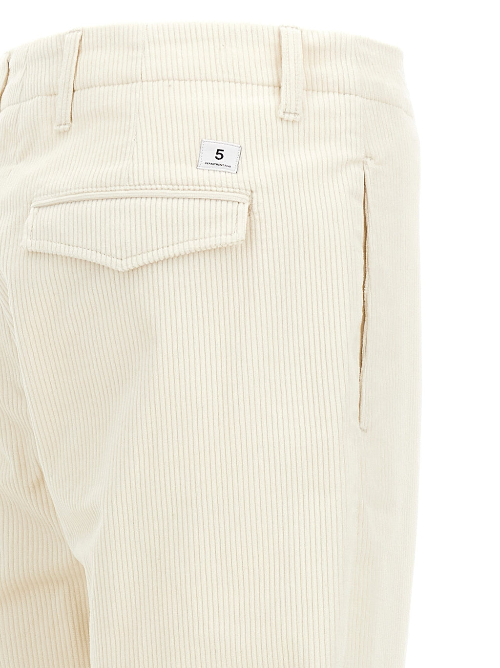 Department 5 White Cotton Casual Pants