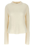 Loulou De Saison White Cashmere Cardigan