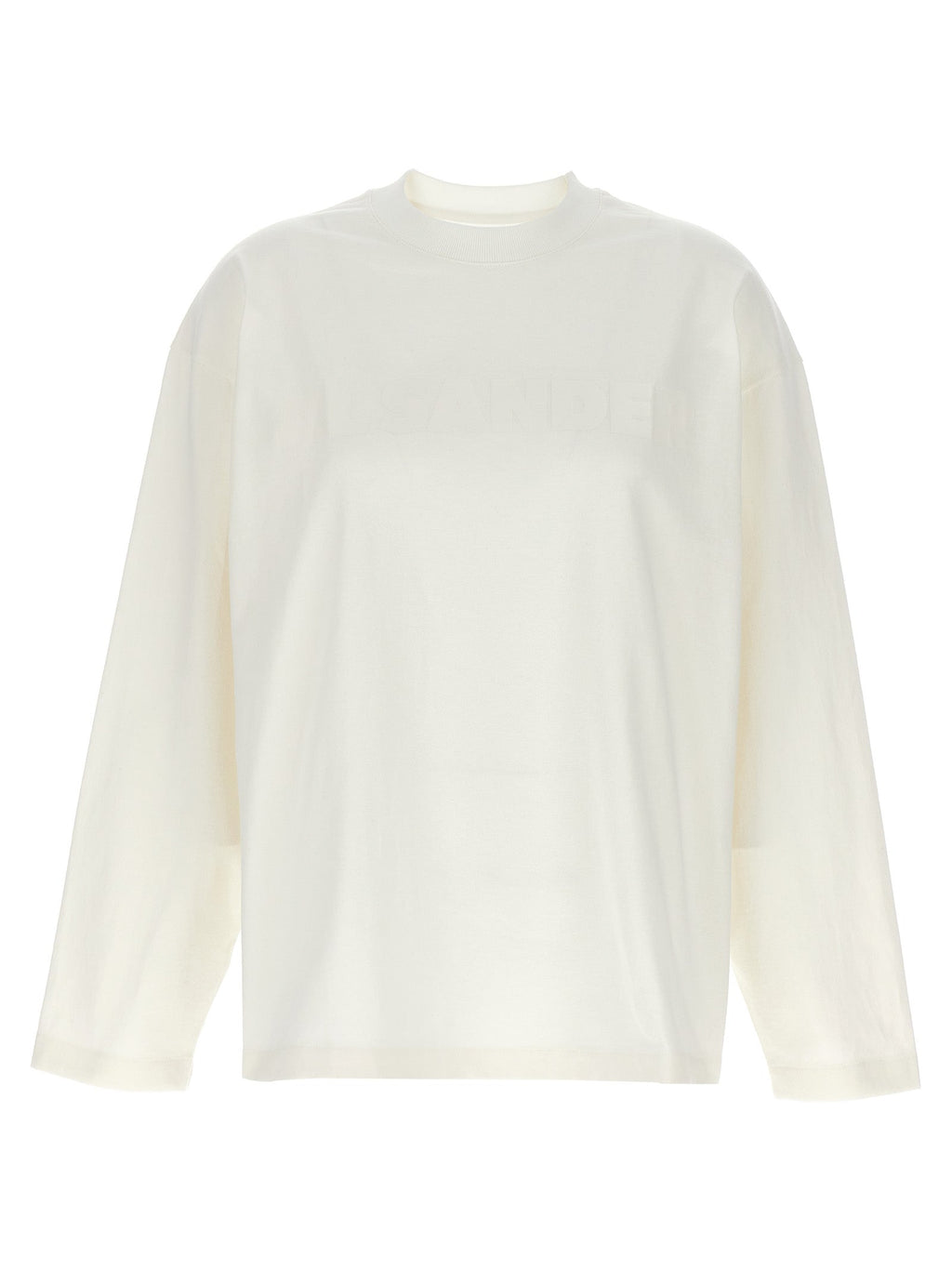 Jil Sander White Cotton Long Sleeve T-Shirt