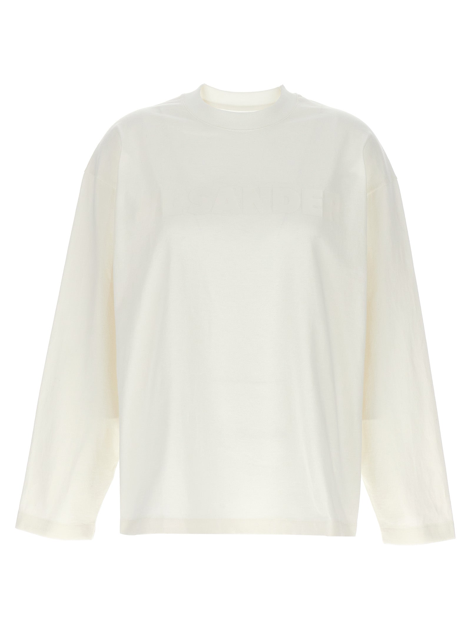 Jil Sander White Cotton Long Sleeve T-Shirt