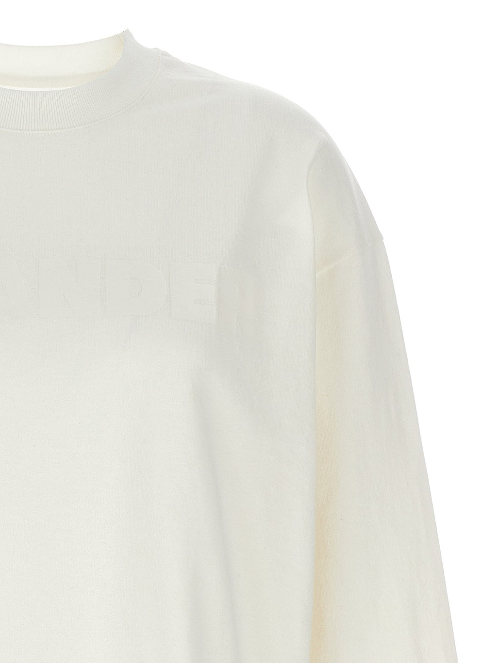 Jil Sander White Cotton Long Sleeve T-Shirt