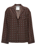 Moschino Brown Silk Blouse Moschino
