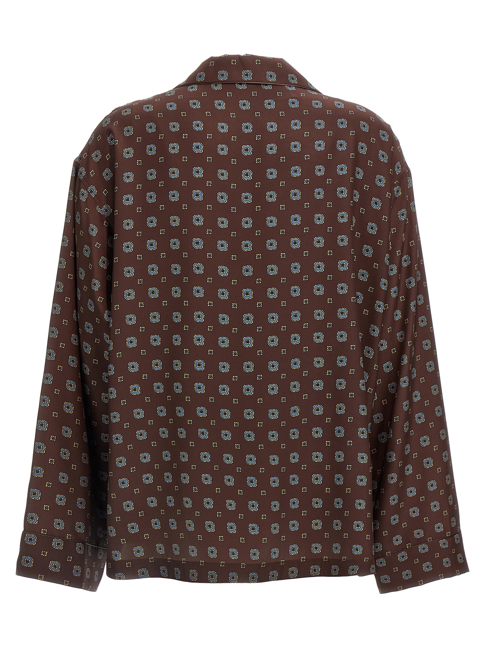 Moschino Brown Silk Blouse Moschino