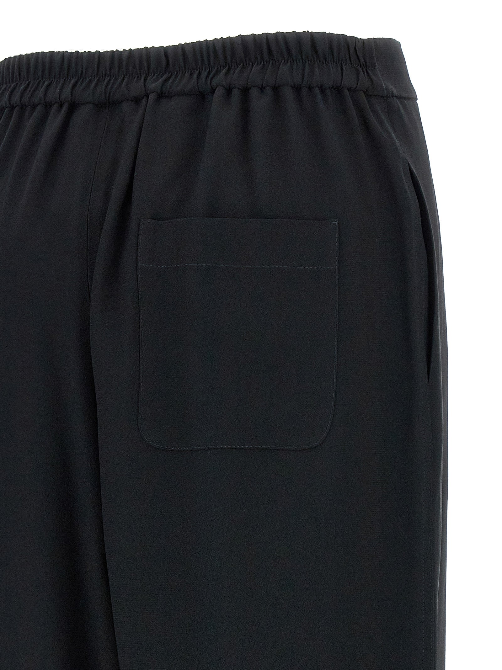 Moschino Black Acetate Casual Pants