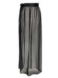 Dolce & Gabbana Black Silk Mini Skirt