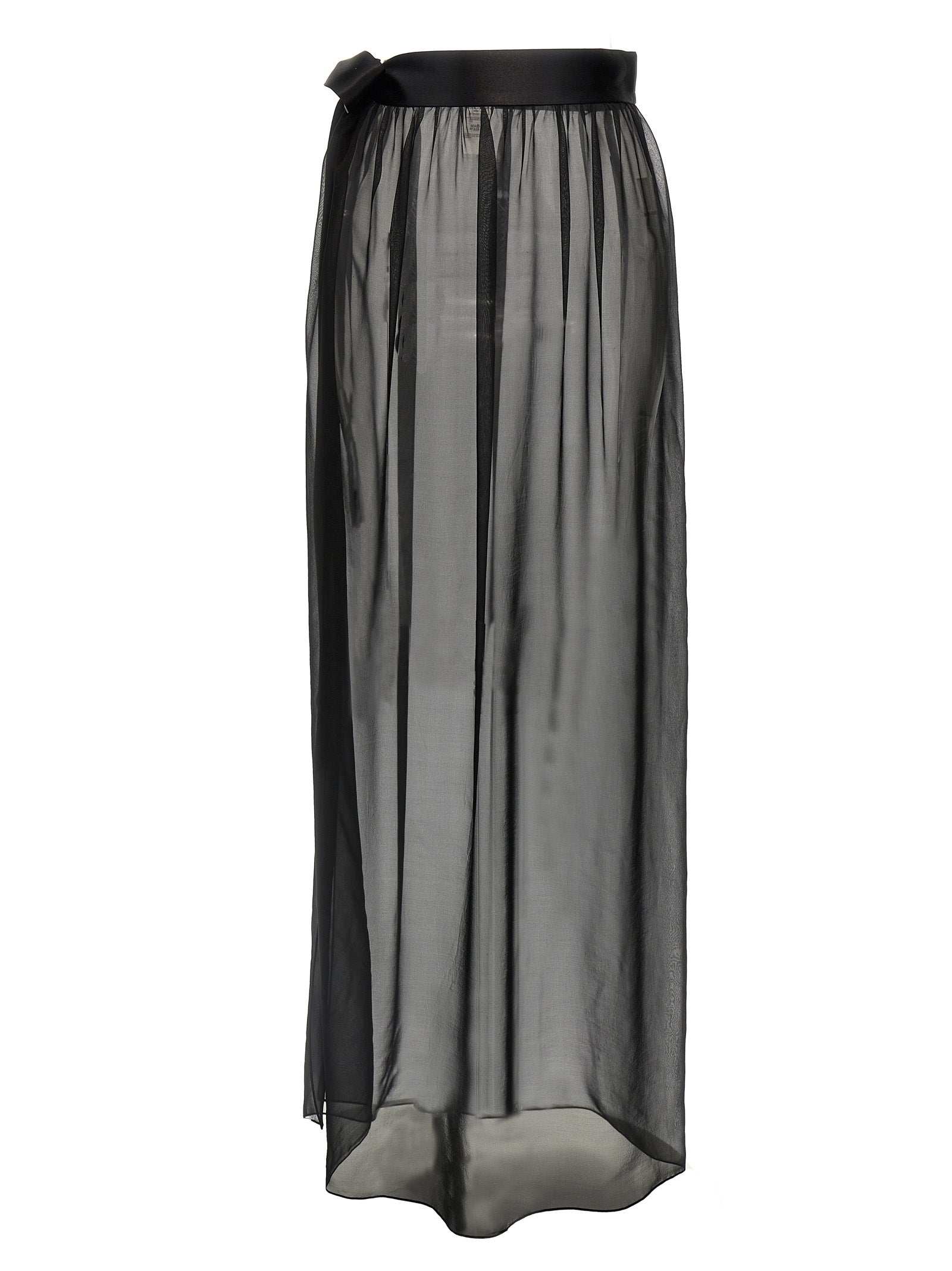Dolce & Gabbana Black Silk Mini Skirt