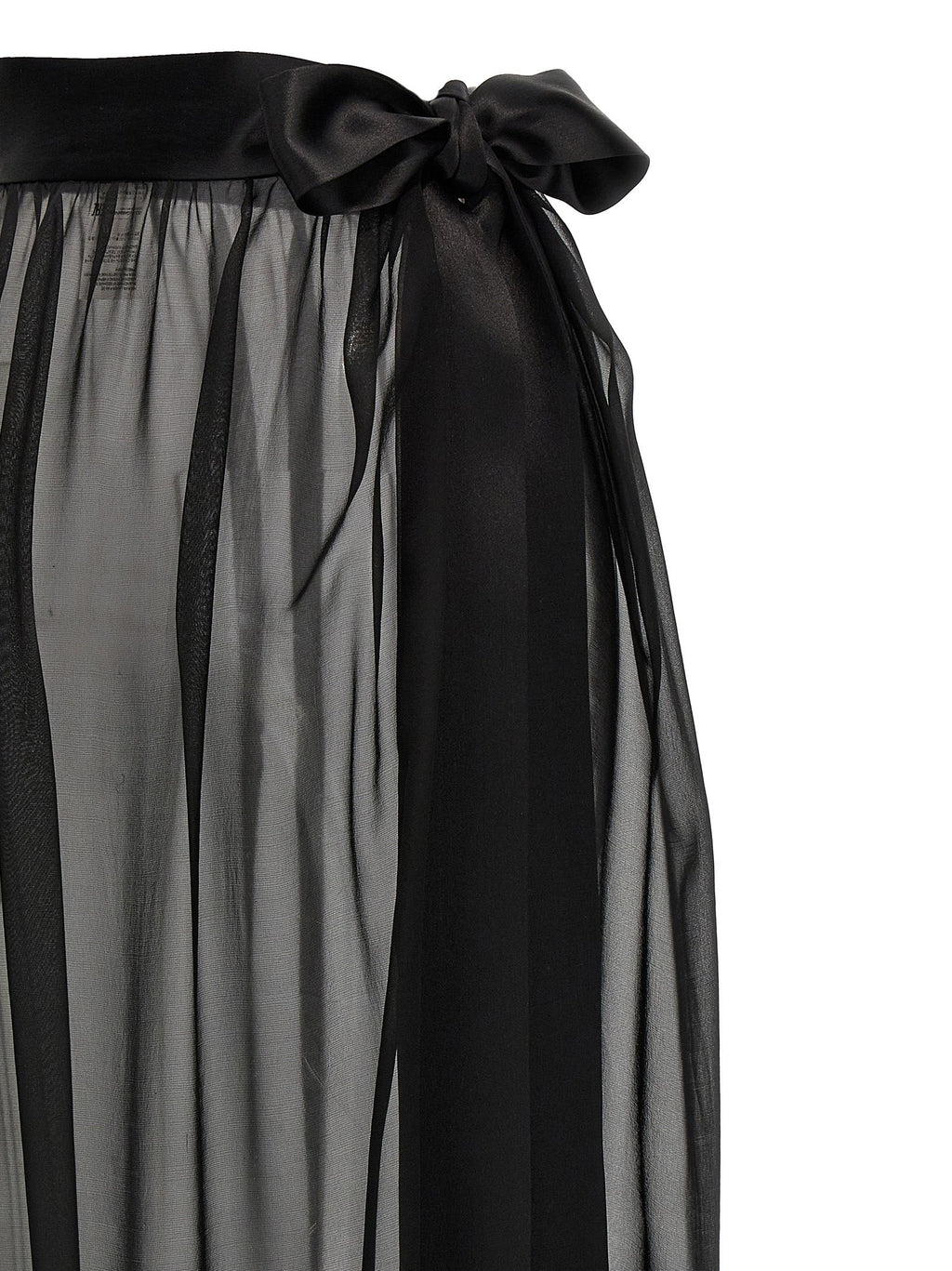 Dolce & Gabbana Black Silk Mini Skirt
