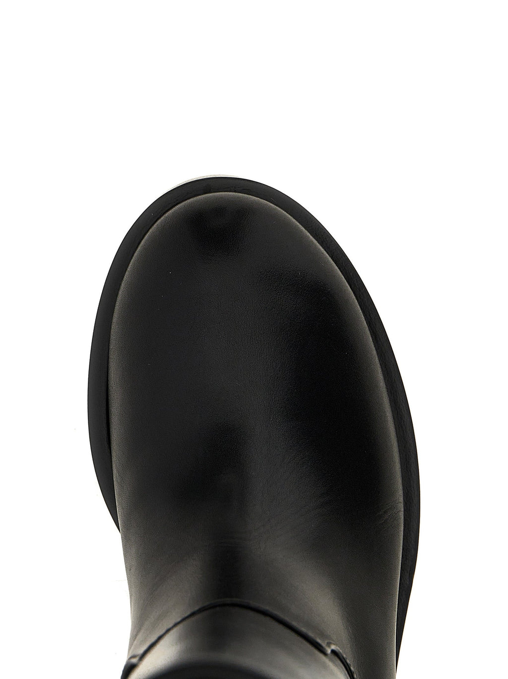 MACH & MACH Black Calfskin Over The Knee