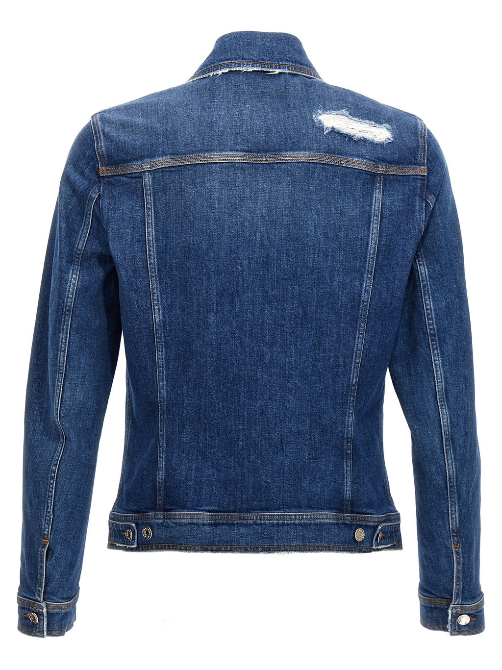 Dolce & Gabbana Blue Cotton Denim Jacket Dolce & Gabbana