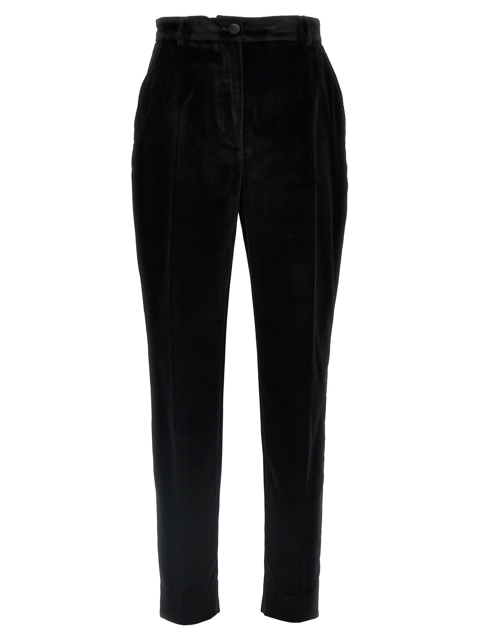 Dolce & Gabbana Black Cotton Dress Pants