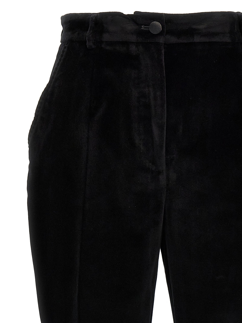Dolce & Gabbana Black Cotton Dress Pants