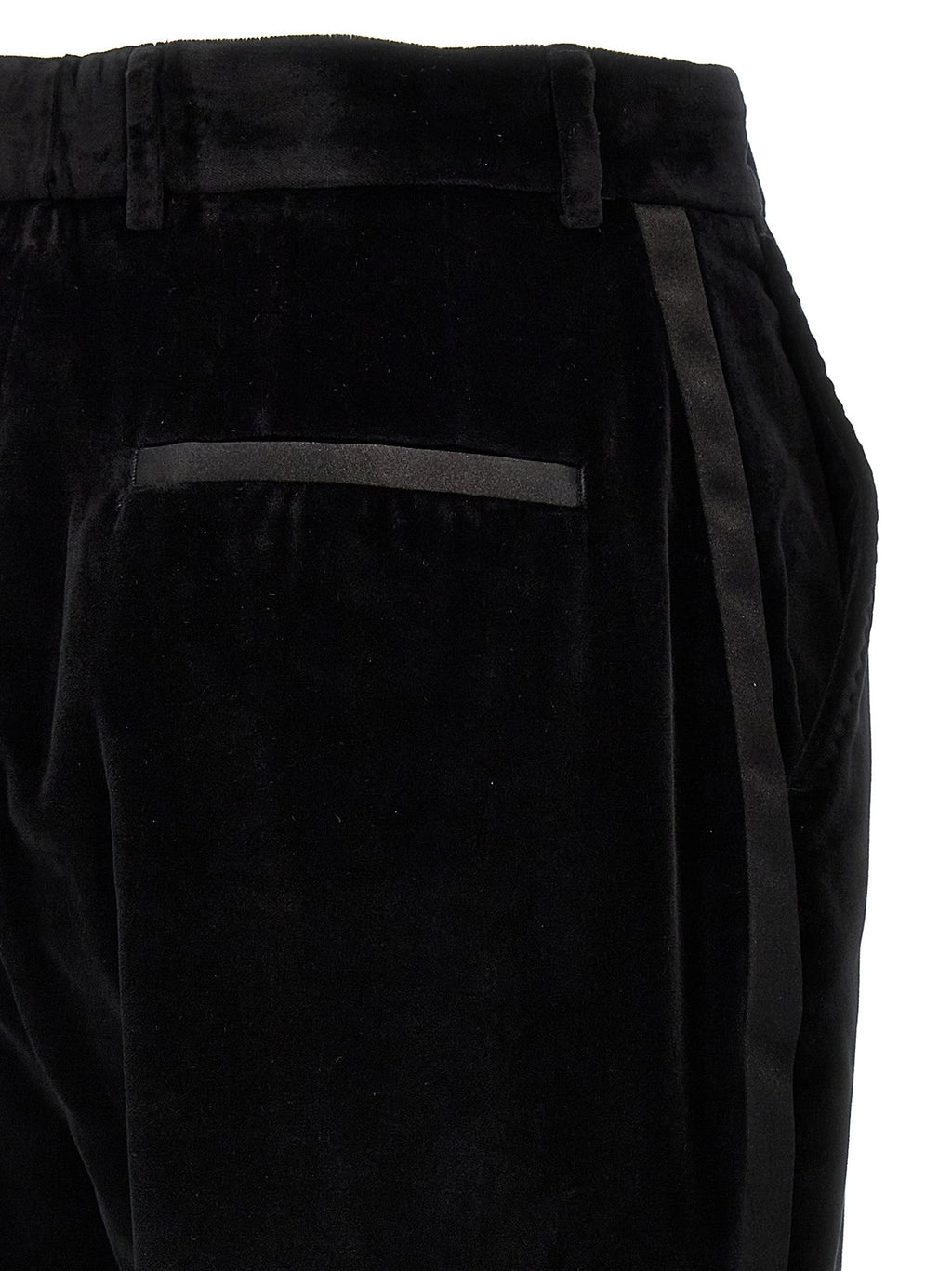 Dolce & Gabbana Black Cotton Dress Pants