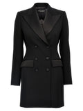 Dolce & Gabbana Black Virgin Wool Blazer